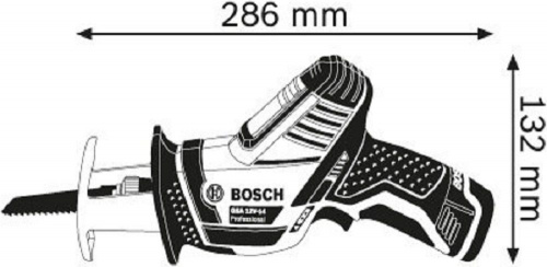 Сабельная пила Bosch GSA 10,8V-LI 12Вт аккум. 3000ход/мин фото 2