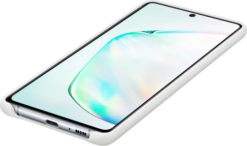 Чехол (клип-кейс) Samsung для Samsung Galaxy S10 Lite Silicone Cover белый (EF-PG770TWEGRU) фото 4