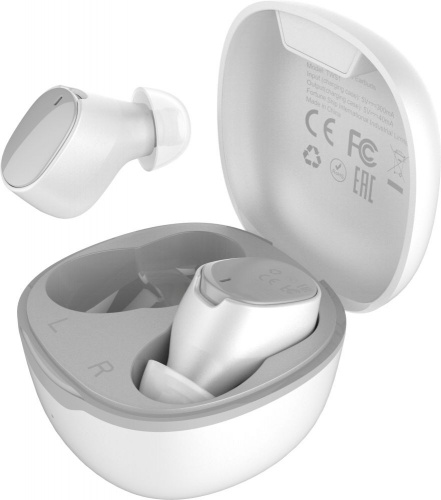 Гарнитура вкладыши HTC True Wireless Earbuds белый беспроводные bluetooth в ушной раковине фото 2