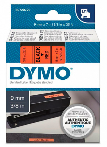 Картридж ленточный Dymo D1 S0720720 черный/красный для Dymo фото 3