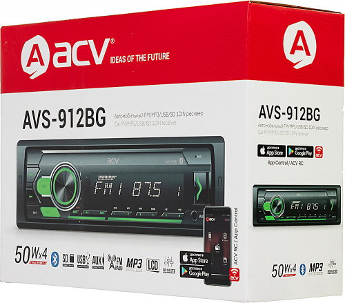 Автомагнитола ACV AVS-912BG 1DIN 4x50Вт (35956) фото 4