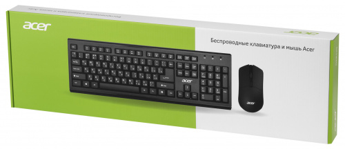 Клавиатура + мышь Acer OKR120 клав:черный мышь:черный USB беспроводная (ZL.KBDEE.007) фото 4