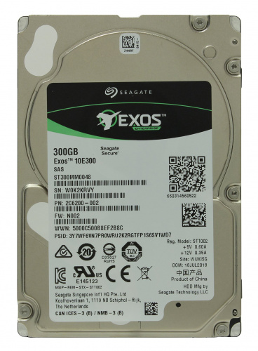 Жесткий диск SuperMicro 1x300Gb SAS 10K для Supermicro HDD-2A300-ST300MM0048 Hot Swapp 2.5"