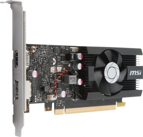 Видеокарта MSI PCI-E GT 1030 2G LP OC NVIDIA GeForce GT 1030 2048Mb 64 GDDR5 1265/6008/HDMIx1/DPx1/HDCP Ret low profile фото 3