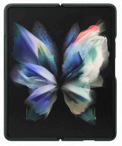 Чехол (клип-кейс) Samsung для Samsung Galaxy Z Fold3 Leather Cover зеленый (EF-VF926LGEGRU) фото 2