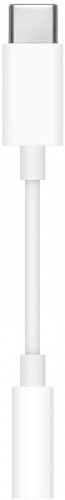 Переходник Apple MU7E2ZM/A Jack 3.5 (f)-USB Type-C (m) белый фото 4