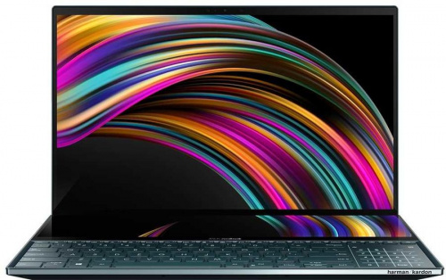 Ноутбук Asus ZenBook Pro Duo UX581LV-H2025R Core i9 10980HK/32Gb/SSD1Tb/NVIDIA GeForce RTX 2060 6Gb/15.6"/OLED/Touch/UHD (3840x2160)/Windows 10 Professional/dk.blue/WiFi/BT/Cam фото 5