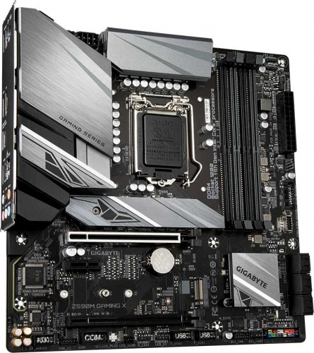 Материнская плата Gigabyte Z590M GAMING X Soc-1200 Intel Z590 4xDDR4 mATX AC`97 8ch(7.1) 2.5Gg RAID+HDMI+DP фото 3