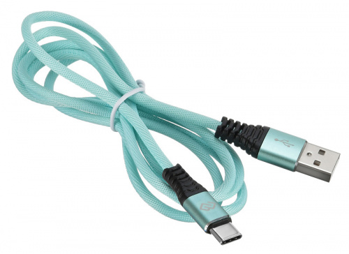 Кабель Digma TYPE-C-1.2M-BRAIDED-GR USB (m)-USB Type-C (m) 1.2м зеленый фото 5