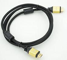 Кабель аудио-видео HDMI (m)/HDMI (m) 1.8м. феррит.кольца позолоч.конт. черный