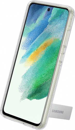 Чехол (клип-кейс) Samsung для Samsung Galaxy S21 FE Clear Standing Cover прозрачный (EF-JG990CTEGRU) фото 7