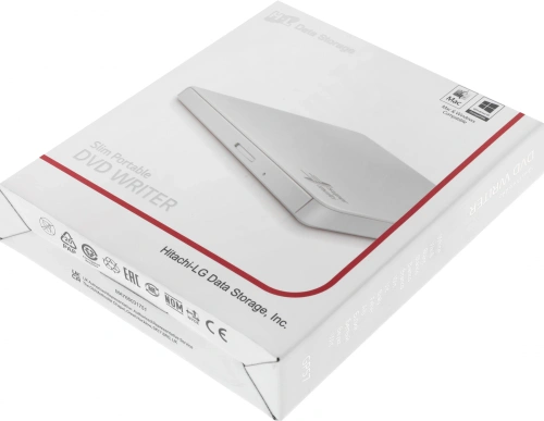 Привод DVD-RW LG GP57EW40 белый USB slim внешний RTL фото 7
