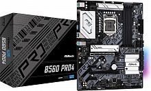 Материнская плата Asrock B560 PRO4 Soc-1200 Intel B560 4xDDR4 ATX AC`97 8ch(7.1) GbLAN+HDMI+DP