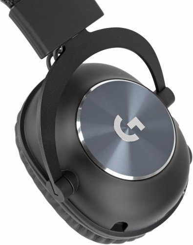 Наушники с микрофоном Logitech Pro X Lightspeed черный мониторные Radio оголовье (981-000907) фото 11