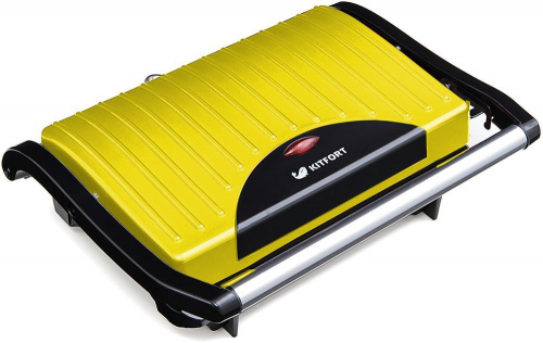 Сэндвичница Kitfort KT-1609-2 Panini Maker 640Вт желтый/черный