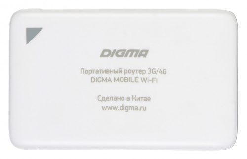 Модем 3G/4G Digma Mobile Wi-Fi DMW1969 micro USB Wi-Fi Firewall +Router внешний белый фото 2