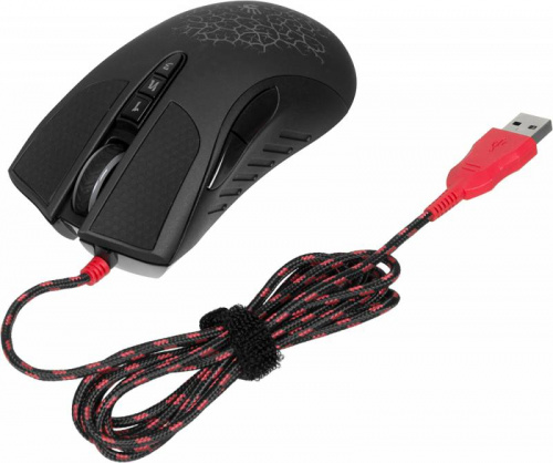 Клавиатура + мышь A4 Bloody Q1500/B1500 (Q110+Q9) клав:черный/красный мышь:черный USB LED фото 3