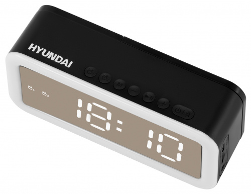 Радиобудильник Hyundai H-RCL430 черный LED подсв:белая часы:цифровые FM фото 9