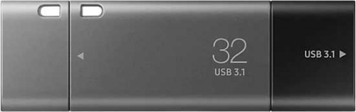 Флеш Диск Samsung 32Gb DUO Plus MUF-32DB/APC USB3.1 серебристый фото 2