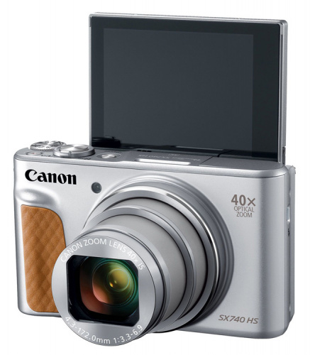 Фотоаппарат Canon PowerShot SX740HS серебристый 21.1Mpix Zoom40x 3" 4K SDXC/SD/SDHC CMOS 1x2.3 IS opt 1minF turLCD 10fr/s 30fr/s HDMI/WiFi/NB-13L фото 8
