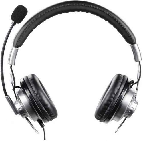 Наушники с микрофоном Hama Style черный/серый 2м мониторные оголовье (00139914) фото 7