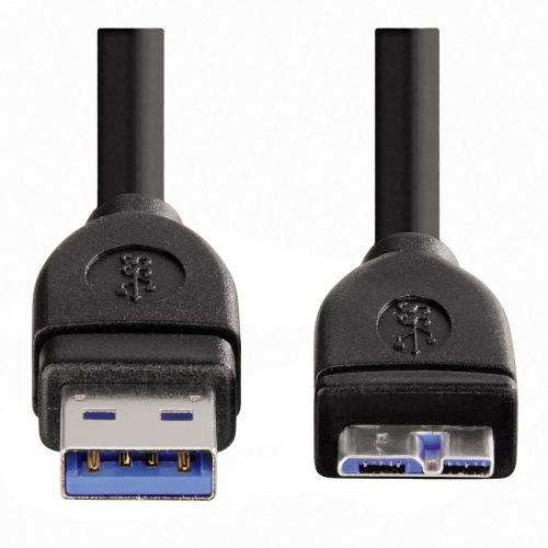Кабель Hama H-54507 USB 3.0 (m)-miniUSB 3.0 B (m) черный 1.8м (00054507) фото 3