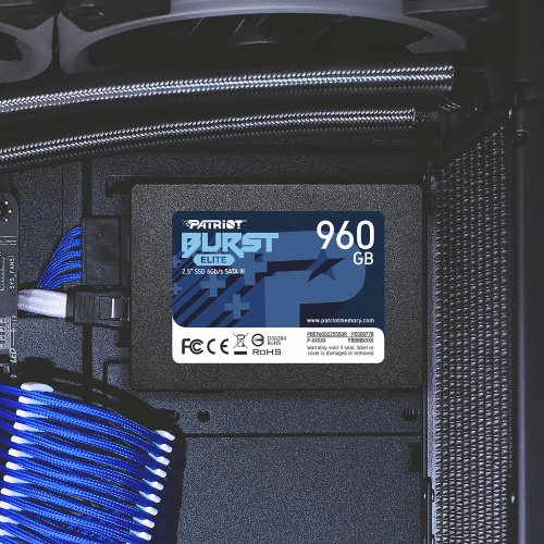 Накопитель SSD Patriot SATA-III 960GB PBE960GS25SSDR Burst Elite 2.5" фото 5