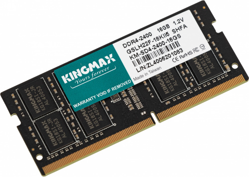 Память DDR4 16GB 2400MHz Kingmax KM-SD4-2400-16GS RTL PC4-19200 CL17 SO-DIMM 260-pin 1.2В dual rank Ret фото 2