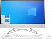 Моноблок HP 24-df0017ur 23.8" Full HD Ath Si 3050U (2.3) 4Gb SSD256Gb RGr CR Windows 10 Home GbitEth WiFi BT 65W клавиатура мышь Cam белый 1920x1080