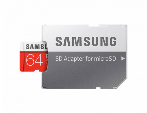 Флеш карта microSDXC 64Gb Class10 Samsung MB-MC64GA/RU EVO PLUS 2 + adapter фото 5