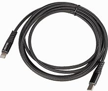 Кабель PD quick charge USB Type-C (m)-Lightning (m) 2м черный