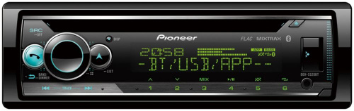 Автомагнитола CD Pioneer DEH-S520BT 1DIN 4x50Вт