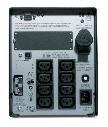 Источник бесперебойного питания APC Smart-UPS XL SUA1000XLI 1000ВА черный фото 2