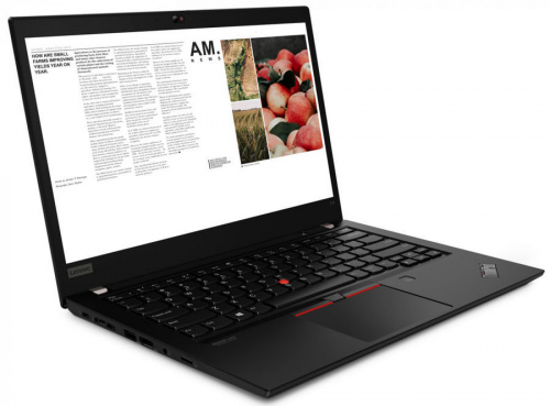 Ноутбук Lenovo ThinkPad T14 G1 T Ryzen 5 Pro 4650U 8Gb SSD256Gb AMD Radeon 14" IPS FHD (1920x1080) Windows 10 Professional 64 black WiFi BT Cam фото 6