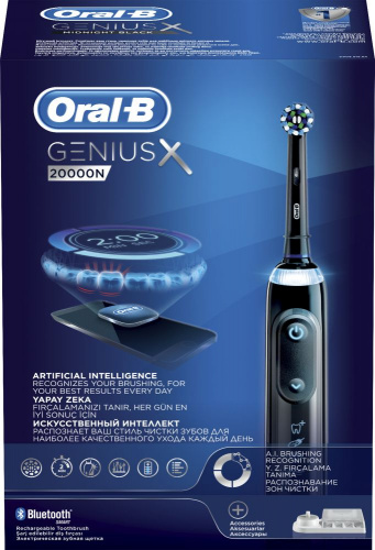 Зубная щетка электрическая Oral-B Genius X 20000N CrossAction D706.515.6X черный фото 11