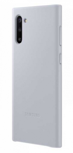 Чехол (клип-кейс) Samsung для Samsung Galaxy Note 10 Leather Cover серый (EF-VN970LJEGRU) фото 4