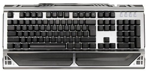 Клавиатура Оклик 980G HUMMER механическая серебристый/черный USB for gamer LED (подставка для запястий) (499580) фото 11