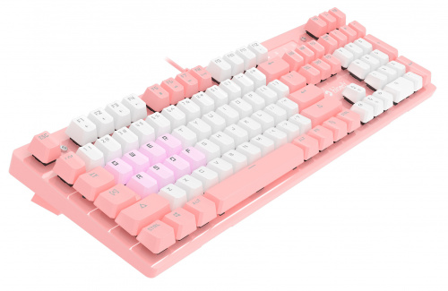 Клавиатура A4Tech Bloody B800 Dual Color механическая розовый/белый USB for gamer LED фото 15
