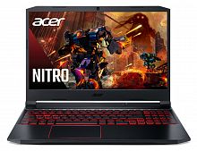 Ноутбук Acer Nitro 5 AN515-55-77QU Core i7 10750H/16Gb/SSD512Gb/NVIDIA GeForce GTX 1650 Ti 4Gb/15.6"/IPS/FHD (1920x1080)/Eshell/black/WiFi/BT/Cam