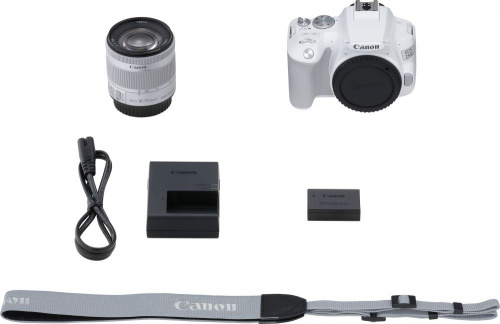 Зеркальный Фотоаппарат Canon EOS 250D белый 24.1Mpix EF-S 18-55mm f/1:4-5.6 IS STM 3" 4K Full HD SDXC Li-ion фото 7