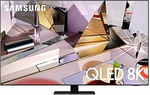 Телевизор QLED Samsung 55" QE55Q700TAUXRU Q черный Ultra HD 8K 60Hz DVB-T2 DVB-C DVB-S2 USB WiFi Smart TV (RUS)
