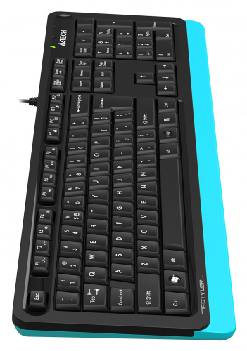 Клавиатура A4Tech Fstyler FKS10 черный/синий USB фото 2