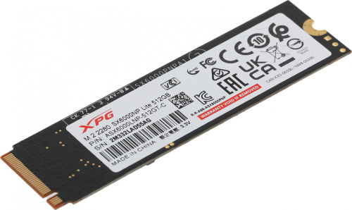 Накопитель SSD A-Data PCIe 3.0 x4 512GB ASX6000LNP-512GT-C XPG SX6000 Lite M.2 2280 фото 2