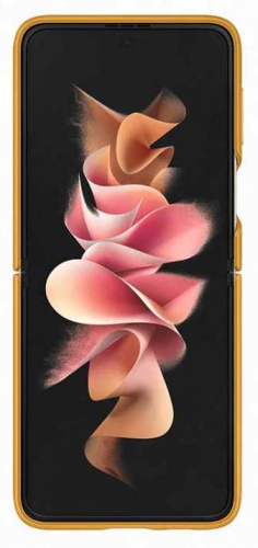 Чехол (клип-кейс) Samsung для Samsung Galaxy Z Flip3 Leather Cover горчичный (EF-VF711LYEGRU) фото 7