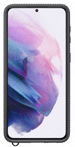 Чехол (клип-кейс) Samsung для Samsung Galaxy S21+ Protective Standing Cover прозрачный/черный (EF-GG996CBEGRU) фото 3