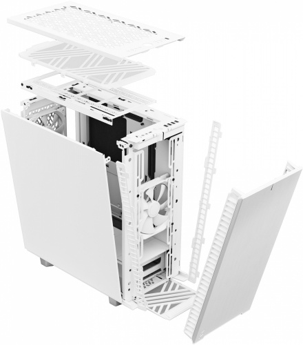 Корпус Fractal Design Define 7 Compact белый без БП ATX 5x120mm 4x140mm 2xUSB2.0 2xUSB3.0 audio front door bott PSU фото 9