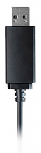 Наушники с микрофоном A4Tech HU-11 черный/белый 2м накладные USB оголовье (HU-11/USB/BLACK+WHITE) фото 4