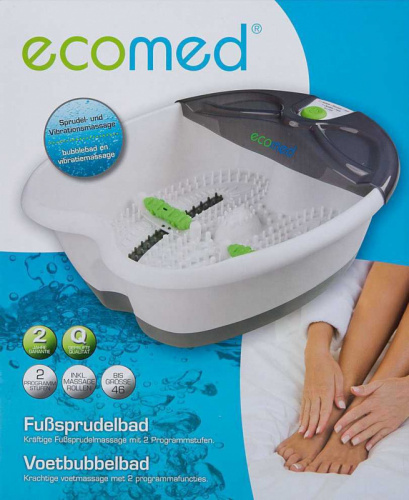 Гидромассажная ванночка для ног Medisana Ecomed FS-52E 65Вт белый/серый фото 4