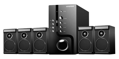Микросистема Hyundai H-HA520 черный 150Вт/FM/USB/SD