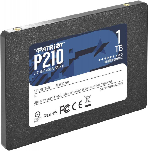 Накопитель SSD Patriot SATA-III 1TB P210S1TB25 P210 2.5" фото 3